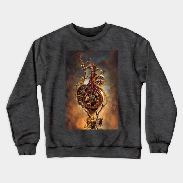 Steampunk mechanical heart Crewneck Sweatshirt by Dendros-Studio